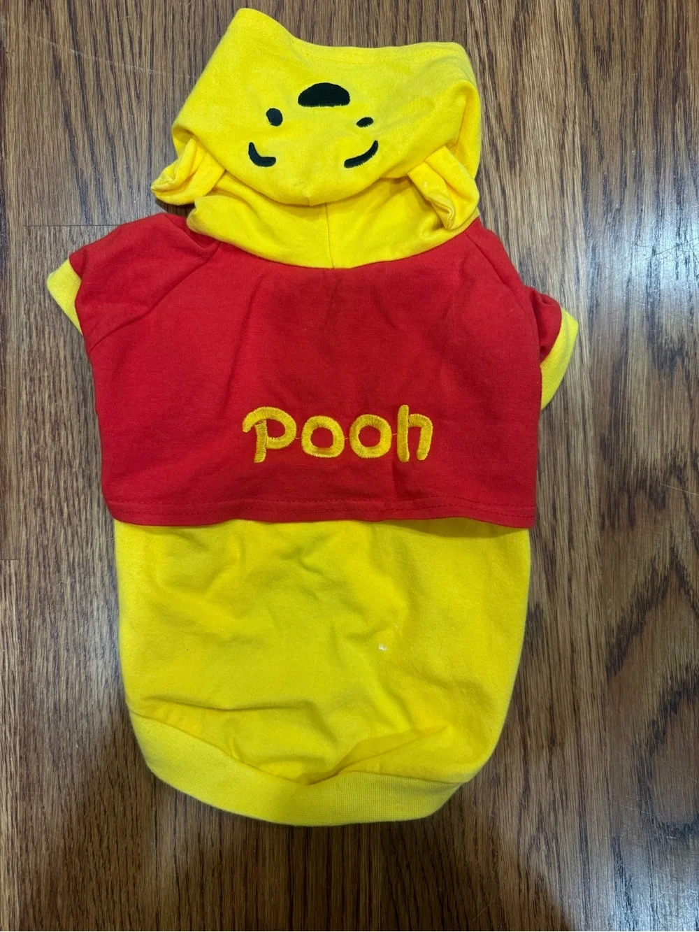 Winnie the Pooh Red & Yellow Pet Hoodie